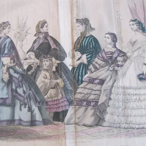 5 Godey prints in good condition